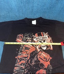 Vtg Guns-n-Roses T-shirt H.I.S. Band Tee Mens S Music Rock Graphic Black 80s 90s
