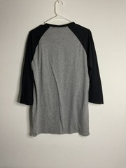 Jerzees Men’s Tri-Blend T-Shirt 3/4 Sleeve Soft Raglan Baseball Tee Size L