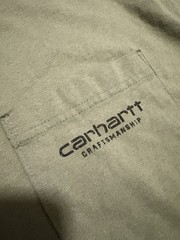Carhartt Shirt Men 2XL Black Relaxed Craftsmanship Logo Pocket Tee Workwear 1889