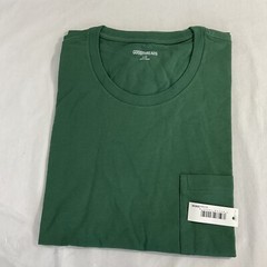 New Goodthreads TShirt Short Sleeve Crew Neck Pocket Deep Green Men’s Large