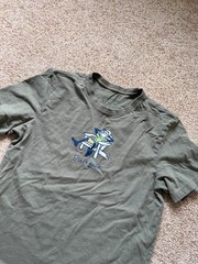 Mens Life is Good Green Graphic T Shirt Funny Humor Medium – Flaw
