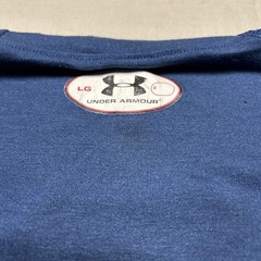 Under Armour Heatgear T-Shirt Men’s Adult Large Loose Blue Gym Running Training