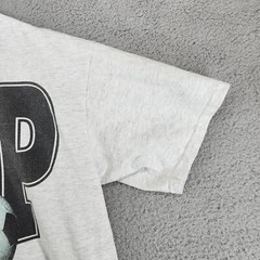 Vintage MVP Dad Sports Shirt Large Gray Short Sleeve Checkered Flag Sports