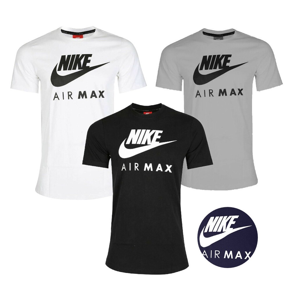 Nike Men’s T-Shirt Air Max Slim Fit Athletic Short Sleeve Crewneck Work Out Tee