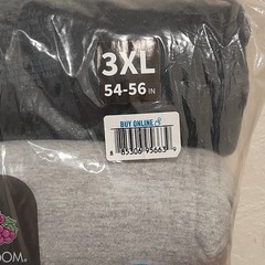 Fruit of the Loom Men’s Crew Neck T-Shirt Multipack 6 Pack 3XL 54-56 New in Bag