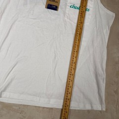 Chubbies Tank Top Mens XL White New Spring Breaker Skys Out Thighs Out Pocket