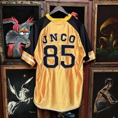 Vintage Jnco Jeans Stitched 90s Skater Hip Hop Baggy Jersey #85 Shirt Sz Med Y2K
