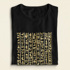 Ancient Egypt Hieroglyphics T-Shirt, Egyptian Pyramid History Kemetic Gift Idea