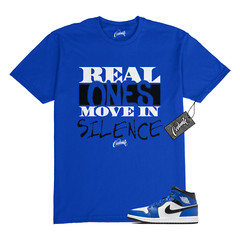 1 Mid Game Royal Blue White Black 2024 T Shirt to Match REAL