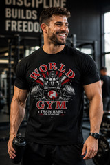 World Gym Racerback Tank Top Bodybuilding Workout Gym Shirt Women