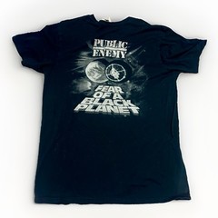 Vintage Public Enemy Shirt Medium M Black Fear Of A Black Planet 2005 102484