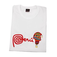 NWT PERU CHULLO LLAMA PERUVIAN PATRIOTIC EMBROIDERY MEN’S SHORT SLEEVE T-SHIRT M