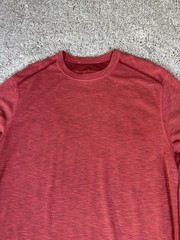 Tommy Bahama Soft Knit T Shirt Poly Blend Suede Plush Tee Size Small Red