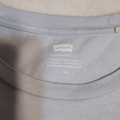 Levi’s Men’s Gray Graphic Logo Crew Neck Short Sleeve T-Shirt, Size L