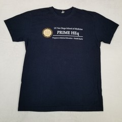 UC San Diego School of Medicine PRIME HEq Unisex Navy Blue Graphic Shirt Size M