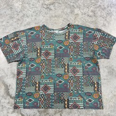 Vintage Merci Shirt Adult Large Aztec Geometric Southwestern Pattern 90s Boxy
