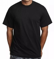 Mens 100% Cotton Casual T-Shirt Black White Short Sleeve Tee Crew Neck V-Neck