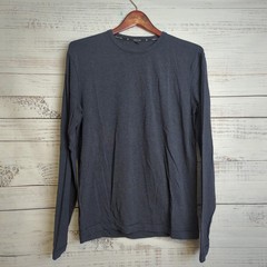 Public Rec Go To Long Sleeve Shirt Blue Heather Navy Pullover Men’s Size Small