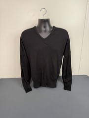 Vintage Men’s Store Sweater Black Size Large Orlon Acrylic Made In USA