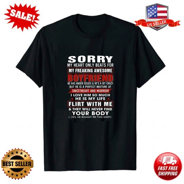 Funny Girlfriend T-shirt from Boyfriend Bold Taken Gift Tee for Her Anniversary