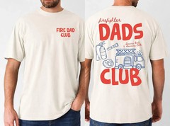 NEW! Firefighter Dad Club Shirt, Fire Dad Graphic Tee, Blue Collar Father’s Day