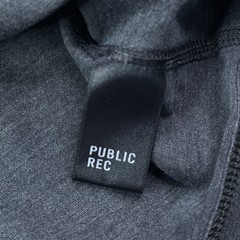 Public Rec Shirt Mens XL Grey Henley Pullover Stretch Pima Cotton Lyocell
