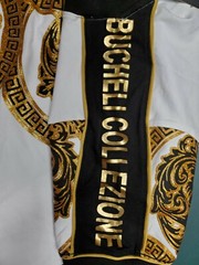 Men’s Bucheli Slim Fit White Cotton/Lycra Stretch Fashion Tee Free Ship
