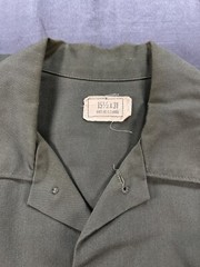 OD Green Button Up 15.5 x 31 US ARMY Vietnam Era 8405-00-015-0005 Shirt No Patch