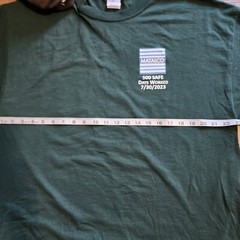 T-shirt with Company Logo & Matching Baseball Cap SIZE XL Dark Green Trucker