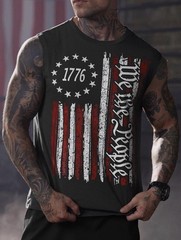 Mens 4th of July Shirts Muscle Tank Top 1776 Sleeveless Graphic Gym Workout U…