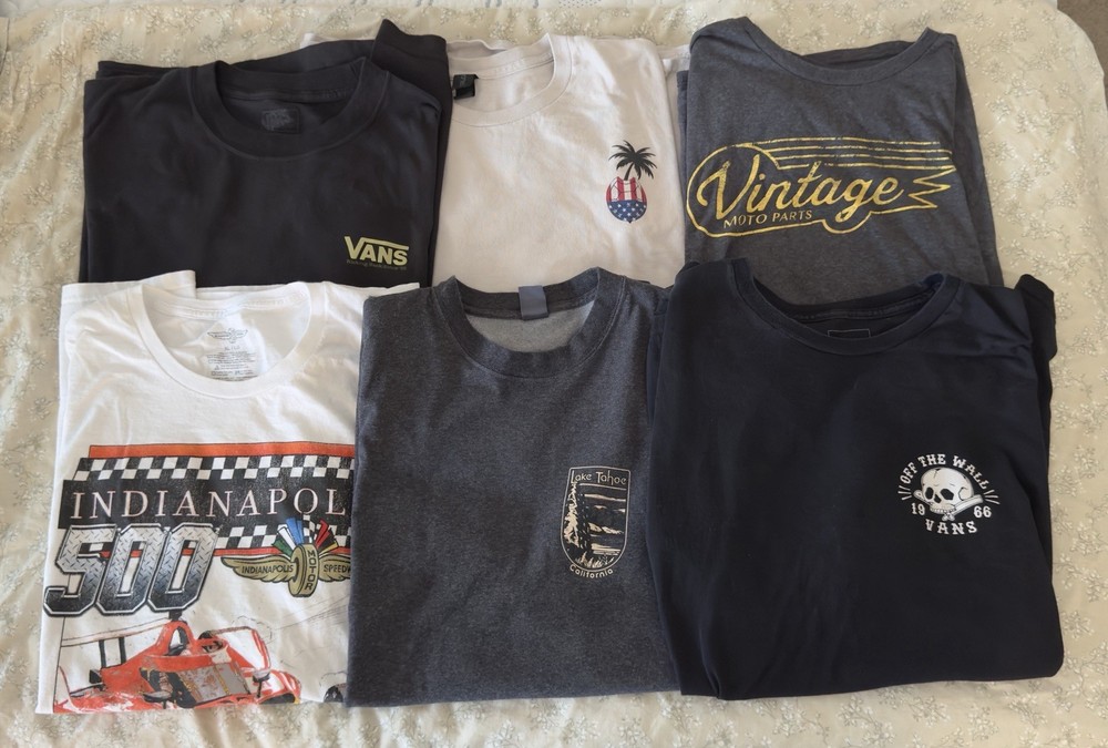 Men’s Graphic T-Shirts Size XL – Lot of 6