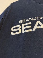 Vintage 2000s Y2K Sean John Navy Blue Spell Out T Shirt XL – Boxy Fit