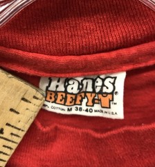 Vintage Laguna Beach USPS Post Office Employee T Shirt Red Size M Hanes Beefy-T
