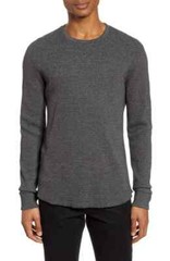 A081 NWT VINCE CREWNECK MARL THERMAL LONG SLEEVE MEN TEE SIZE L $155
