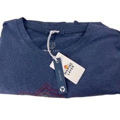 Marine Layer Weekend Sport Re-Spun Mountain Graphic T-Shirt Blue Mens Large NWT