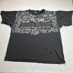 VTG Karl Kani Gold Big Graphic Shirt – Mens Size 3XL – Black