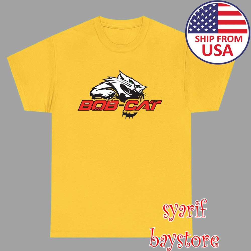 Bob-Cat Bobcat Mower Tractor Men’s Daisy Yellow Size S to 5XL