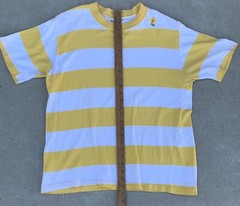 Vintage Striped T Shirt Combed Cotton Munsingwear Surf Mod Combed Cotton Sz XL