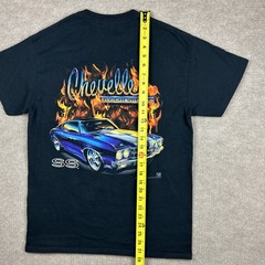 Chevelle 454 SS Heavyweight T-Shirt Size Adult Large Black Double Sided Muscle