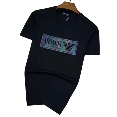 T shirt Crew Neck Short Sleeve Armani -Holographic Print