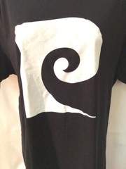 Rare Unisex Canvas Black +White Pierre Cardin logo tshirt Brooklyn Museum M