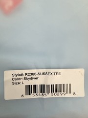Redvanly Sussex Tee Color – Skydiver – Size Large – NWT