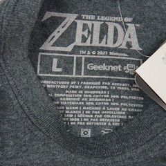 Legend of Zelda LINK Gray Green Gold T-Shirt Official Nintendo Mens Sizes Hyrule