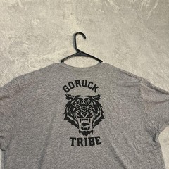 GORUCK Tribe Shirt Mens 2XL Gray Tiger Graphic Tri-Blend Tee T-Shirt Tagless