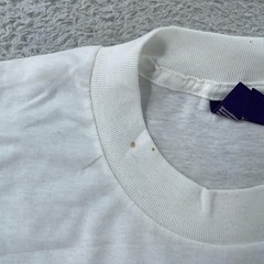 Vintage Blank White DPSC BVD Shirt Mens S/M Tee Combed Cotton Crewneck 90s
