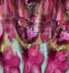 Handmade Ice Tie Dye T-Shirt XL Mens Womens Soft Cotton Spicy Plum Twist