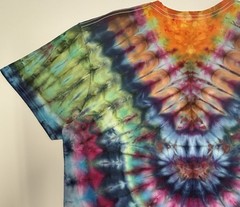 Handmade Ice Tie Dye Adult T-Shirt Unisex Size XL Multicolored Gildan Tee NEW