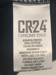 CR-24 Chrome Edge Bordo-Cromato BLESSED Angel Graphic NEW W/TAGS LARGE BLK/GOLD