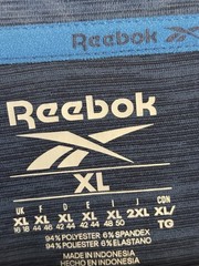 Reebok XL Blue Athletic Performance T-Shirt Short Sleeve Moisture Wicking