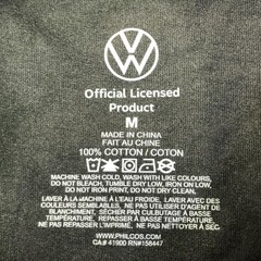 Volkswagen Shirt Mens Medium Charcoal Gray Rabbit Racing Graphic Tee Tagless VW